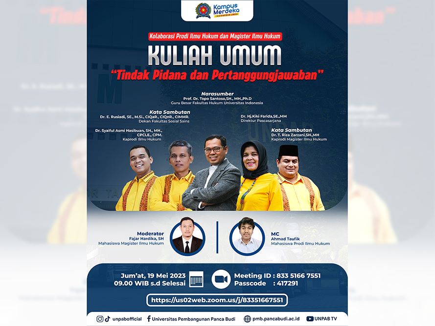 19 Mei, Kuliah Umum Tema: Tindak Pidana dan pertanggungjawaban. 19-mei-kuliah-umum-tema-tindak-pidana-dan-pertanggungjawaban_524952.jpg