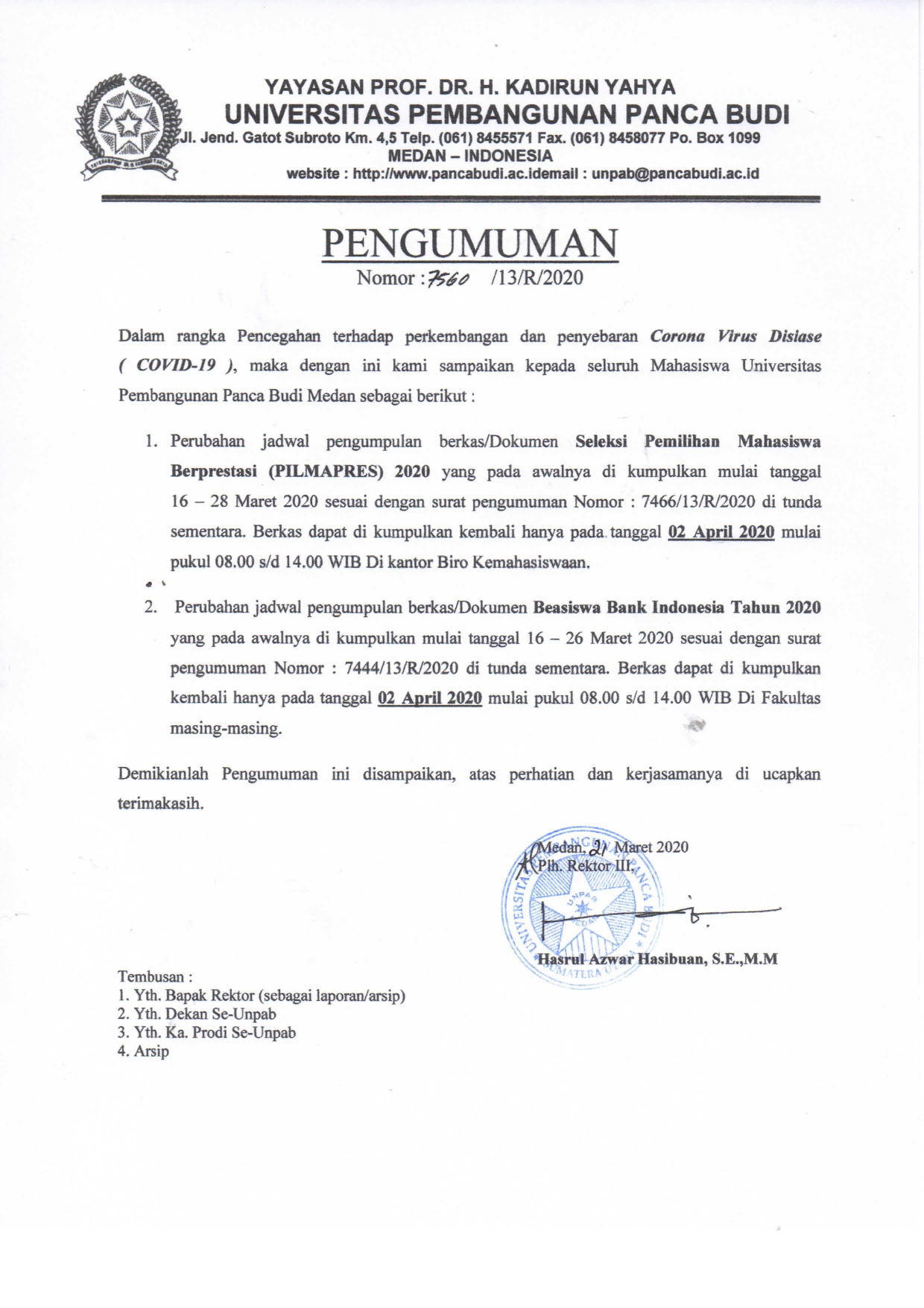 Pengumuman Perubahan Jadwal PILMAPRES 2020 Dan Beasiswa Bank Indonesia Tahun 2020 Terkait Pencegahan COVID-19 pengumuman-perubahan-jadwal-pilmapres-2020-dan-beasiswa-bank-indonesia--tahun-2020-terkait-pencegahan-covid19_616065.jpg